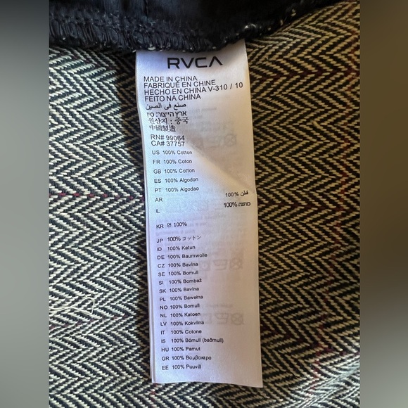 NWT RVCA Natwest High Rise Skirt Woven Herringbone Mini A-Line Size 29 MSRP $65 - Picture 11 of 11